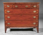 A Federal Inlaid Mahogany Gent