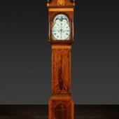 A Federal Inlaid Mahogany Tall