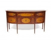 A FEDERAL MAHOGANY AND BIRDS E