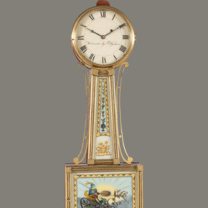 A Federal Mahogany and Eglomise