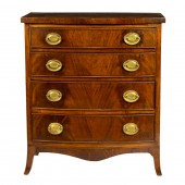 A FEDERAL MAHOGANY BOWFRONT CH