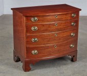 A FEDERAL MAHOGANY BOWFRONT CH