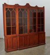 A FEDERAL MAHOGANY BREAKFRONT