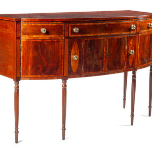 A Federal Mahogany Sideboard