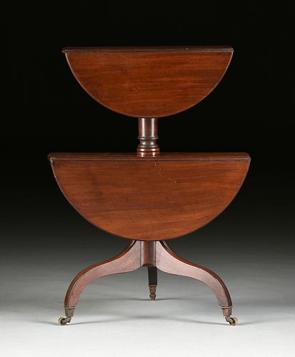 A FEDERAL MAHOGANY TWO TIER DROP