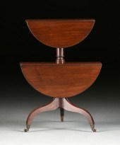 A FEDERAL MAHOGANY TWO TIER DR