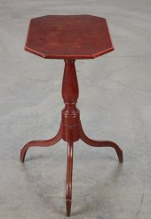 A FEDERAL PAINTED MAPLE TILT T