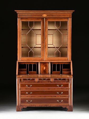 A FEDERAL SATINWOOD INLAID FLAME