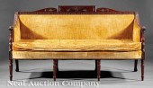 A Federal-Style Carved Mahogan