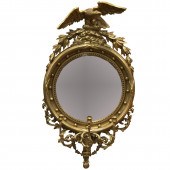 A FEDERAL STYLE GILTWOOD GIRAN