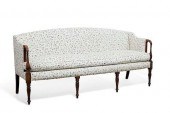A FEDERAL STYLE INLAID MAHOGAN