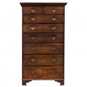 A FEDERAL STYLE MAHOGANY HIGHB