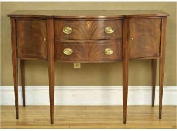 A Federal style serpentine inlaid
