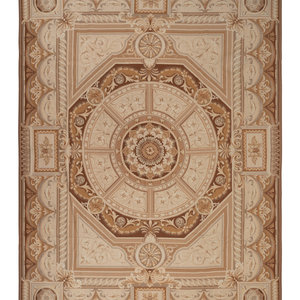 A Feizy Savonnerie Style Wool Rug