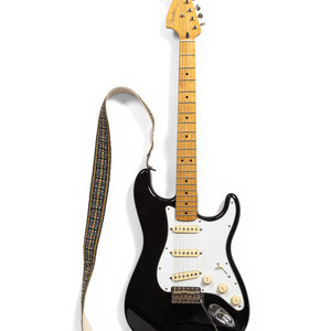 A Fender Black Jimmy Hendrix