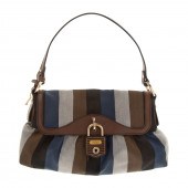 A FENDI CHEF LOCK FLAP BAG Nav