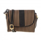 A FENDI CROSSBODY BAG Brown an