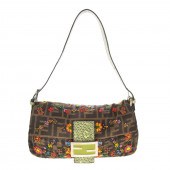 A FENDI LIZARD-TRIMMED BEADED