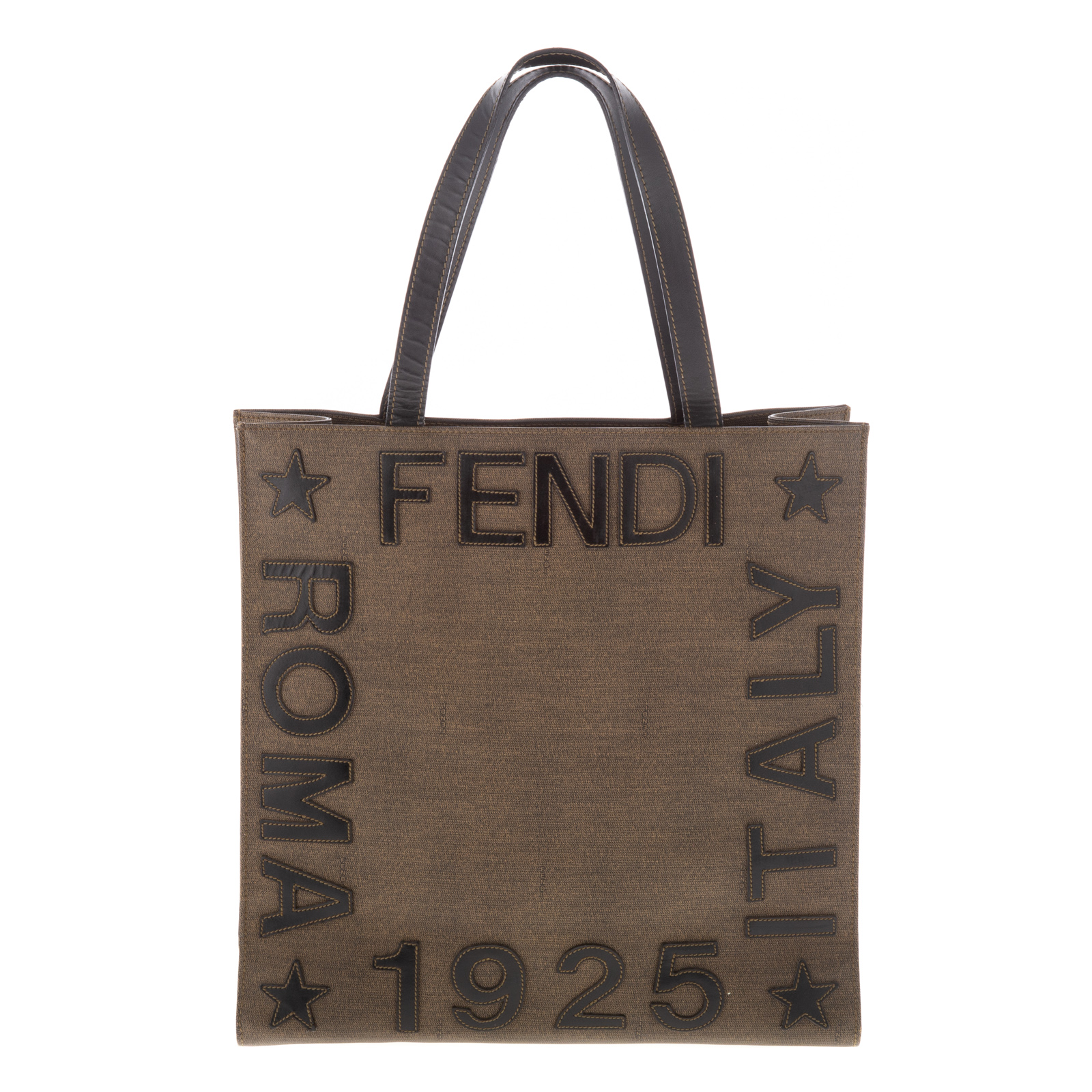 A FENDI ROMA ITALY 1925 TALL TOTE A