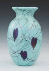 A Fenton Turquoise Hanging Hea