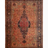 A Feraghan Sarouk Wool Rug
Lat