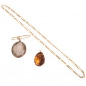 A FIGARO NECKLACE & TWO PENDAN