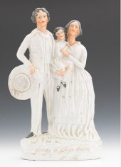 A Figural Group "George & Eliz