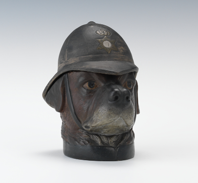 A Figural Humidor of a Constable