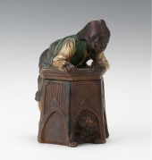 A Figural Humidor of Arab Boy