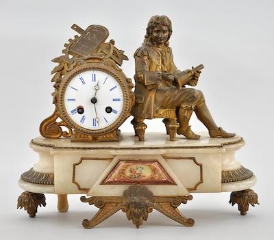 A Figural Mantel Clock