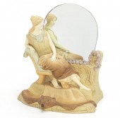 A FIGURAL ROYAL DUX VANITY MIR