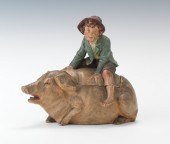 A Figural Tobacco Humidor of a