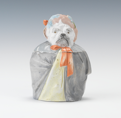 A Figural Tobacco Humidor of a