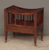 A figured walnut rectangular c