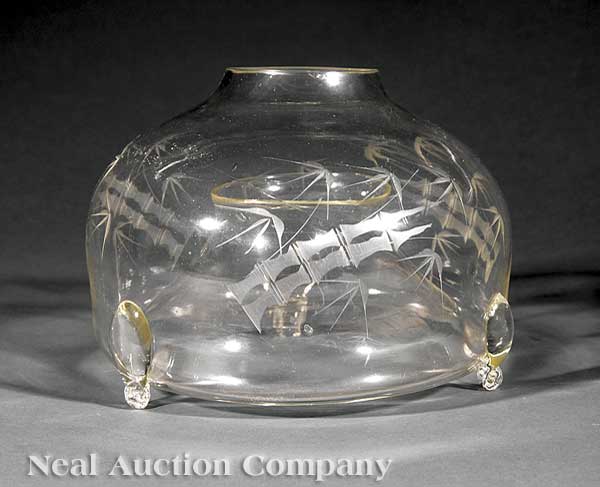 A Fine American Etched and Blown