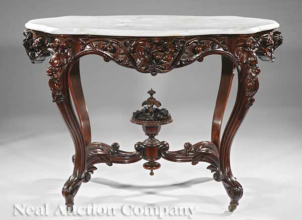 A Fine American Rococo Carved