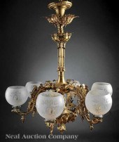 A Fine American Rococo Gilt Br