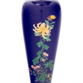 A Fine Blue Ground Cloisonné '