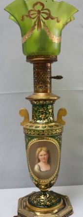 A FINE BOHEMIAN GLASS PORTRAIT
