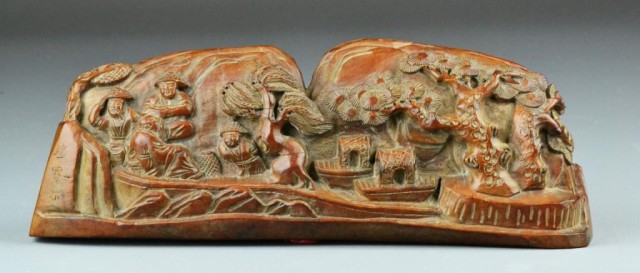 A Fine Chinese Carved Hardwood
