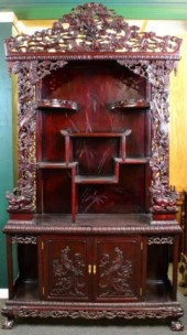 A Fine Chinese Carved Rosewood