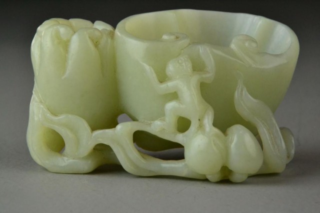 A Fine Chinese Carved White Jade