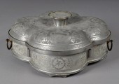 A Fine Chinese Pewter 5 Sectio