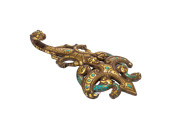 A FINE CHINESE TURQUOISE INLAI