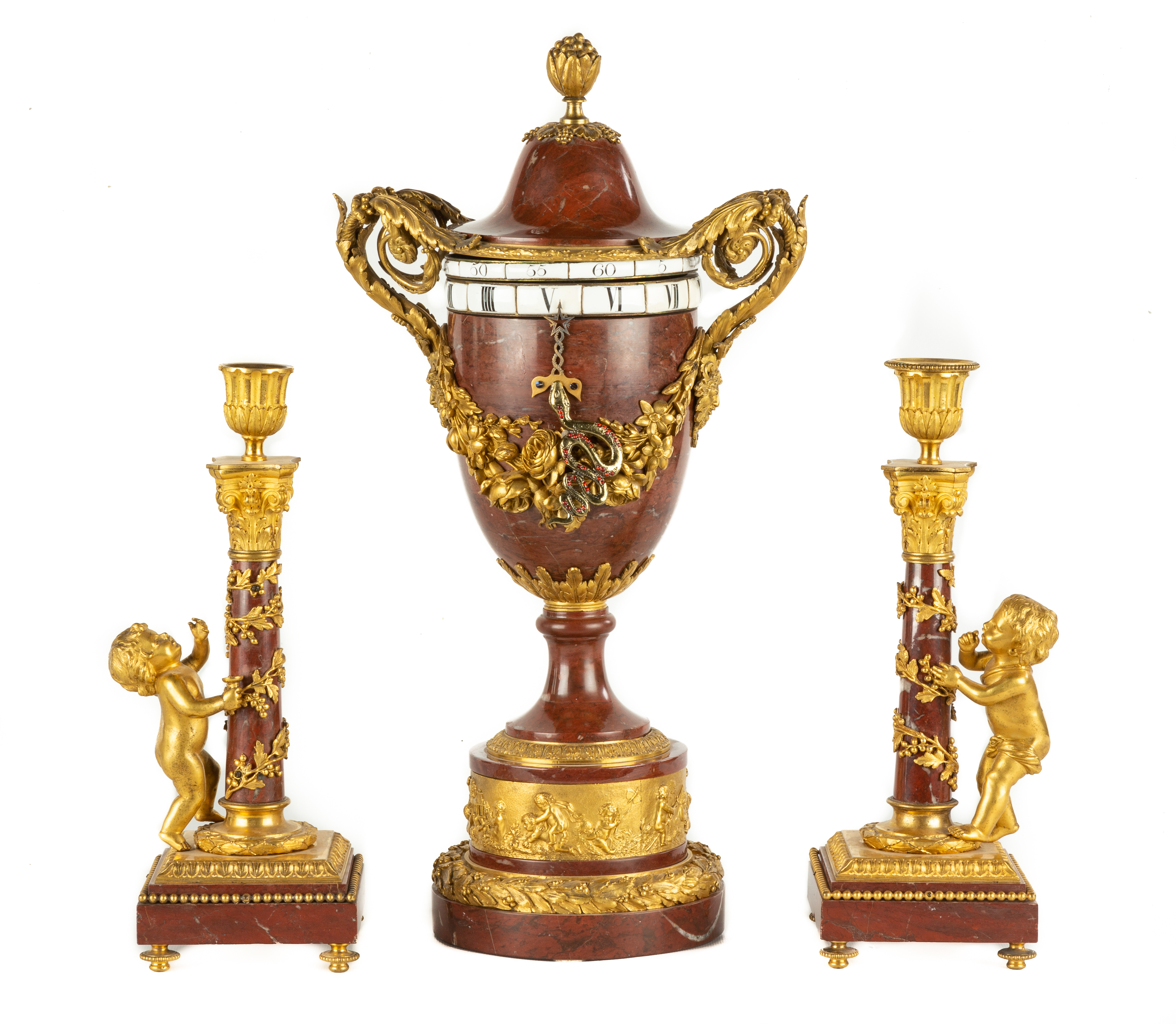 A FINE FRENCH ANNULAR SET 19th