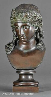 A Fine French Bronze "Bust of