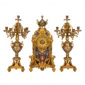 A FINE FRENCH CHAMPLEVE ENAMEL