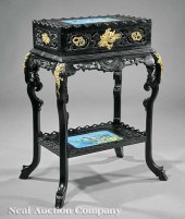 A Fine French Ebonized Gilt Br