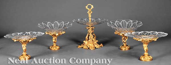 A Fine French Gilt Bronze and Glass