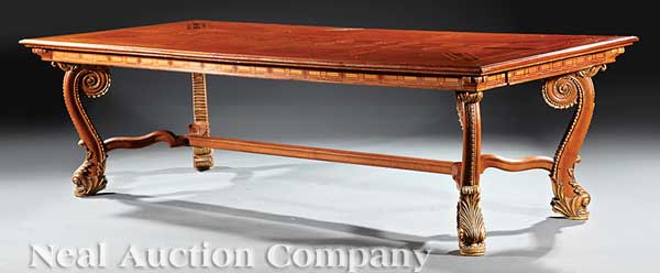 A Fine Italian Parquetry and Carved